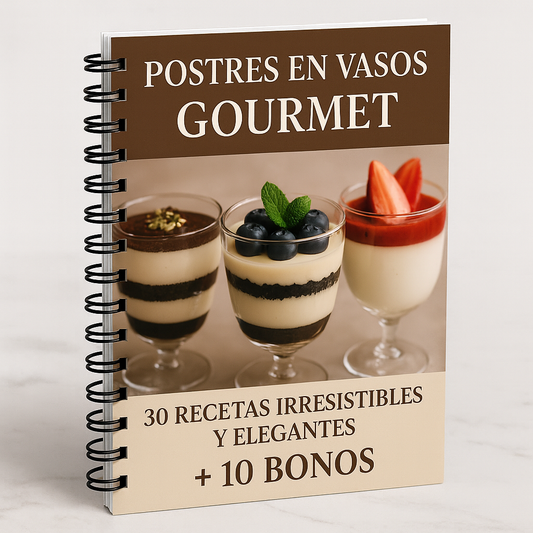 Postres en vasos gourmet